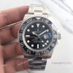 NEW UPGRADED Replica Rolex GMT Master II SS Black Ceramic Watch